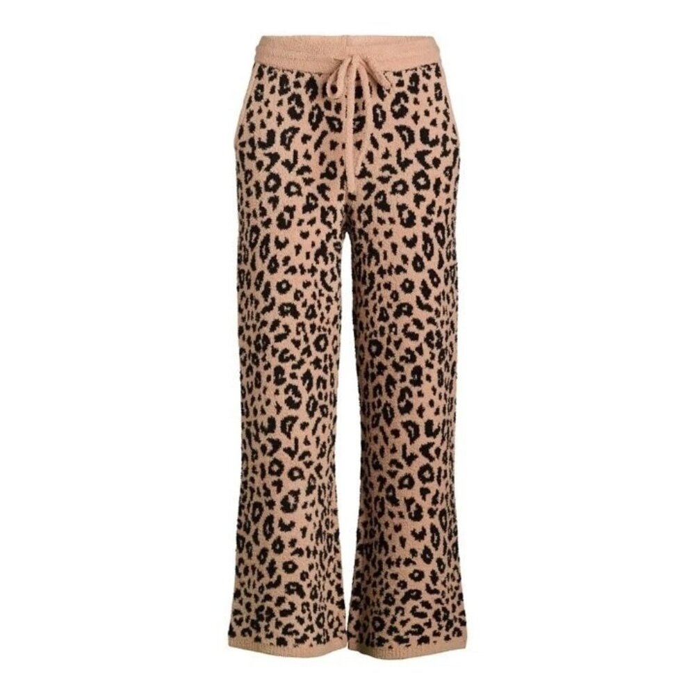 Joyspun Womens Chenille Bottom Pants Pajama Only 1PC Size Medium, Mocha Splash